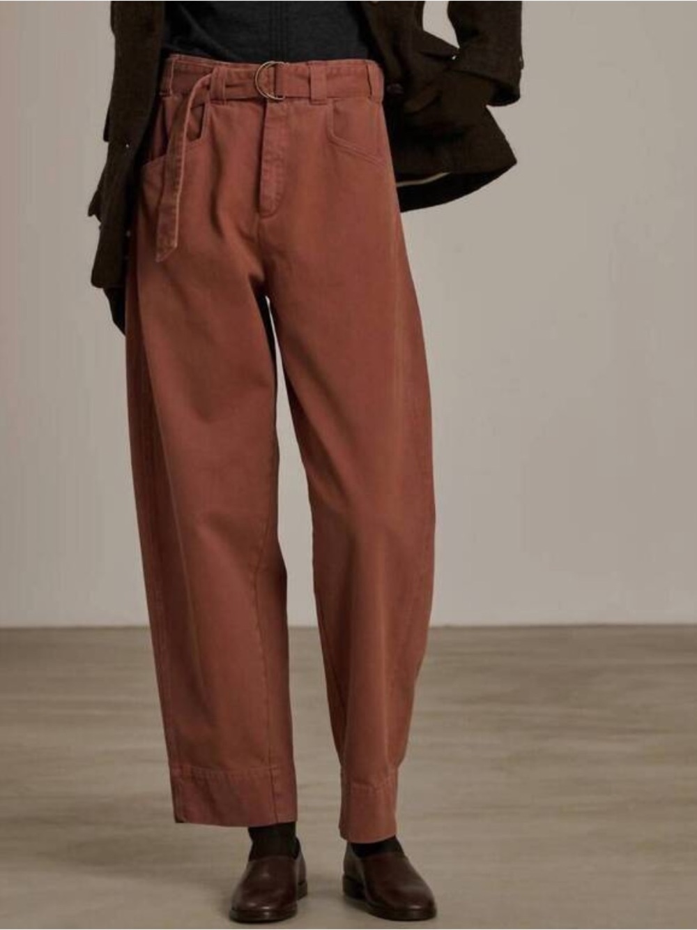 SOEUR volage jeans high rise barrel brown pant size 6